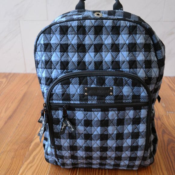 Vera Bradley Alpine Check Campus Backpack - Picture 2 of 14